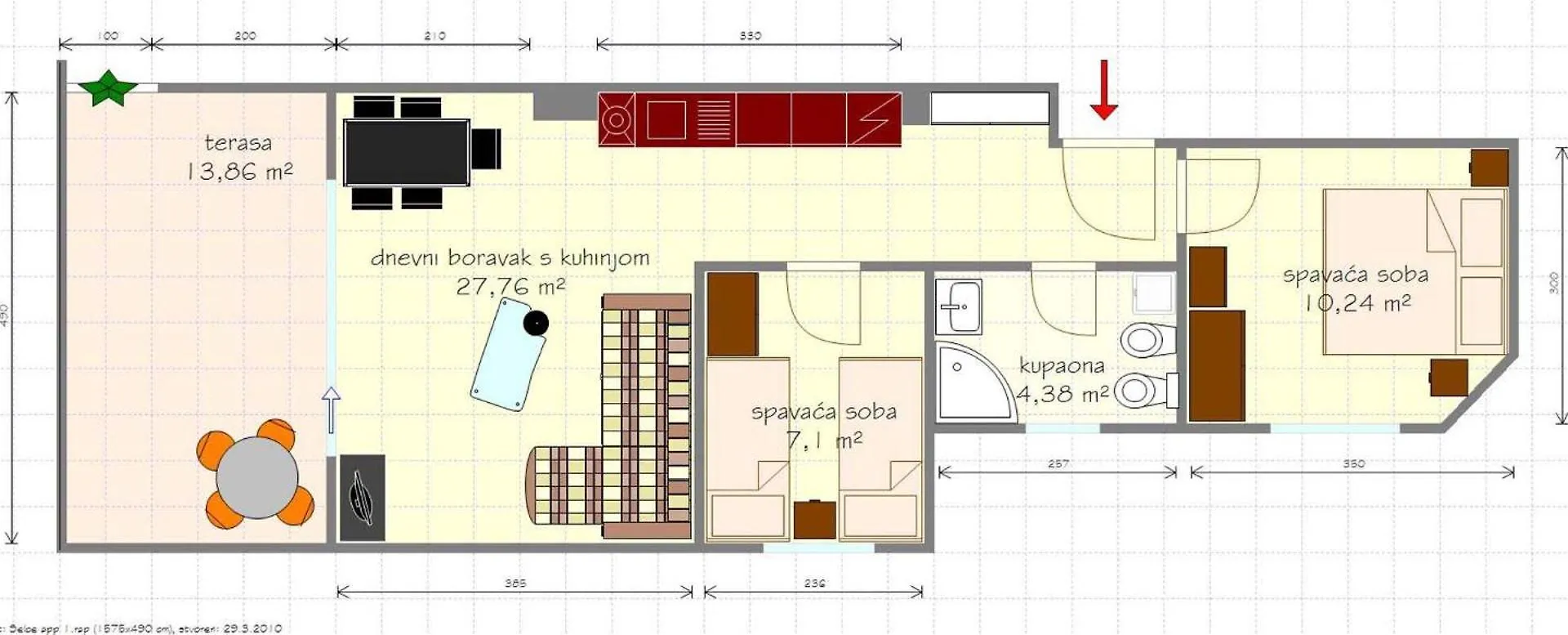 Apartment In Selce 13937